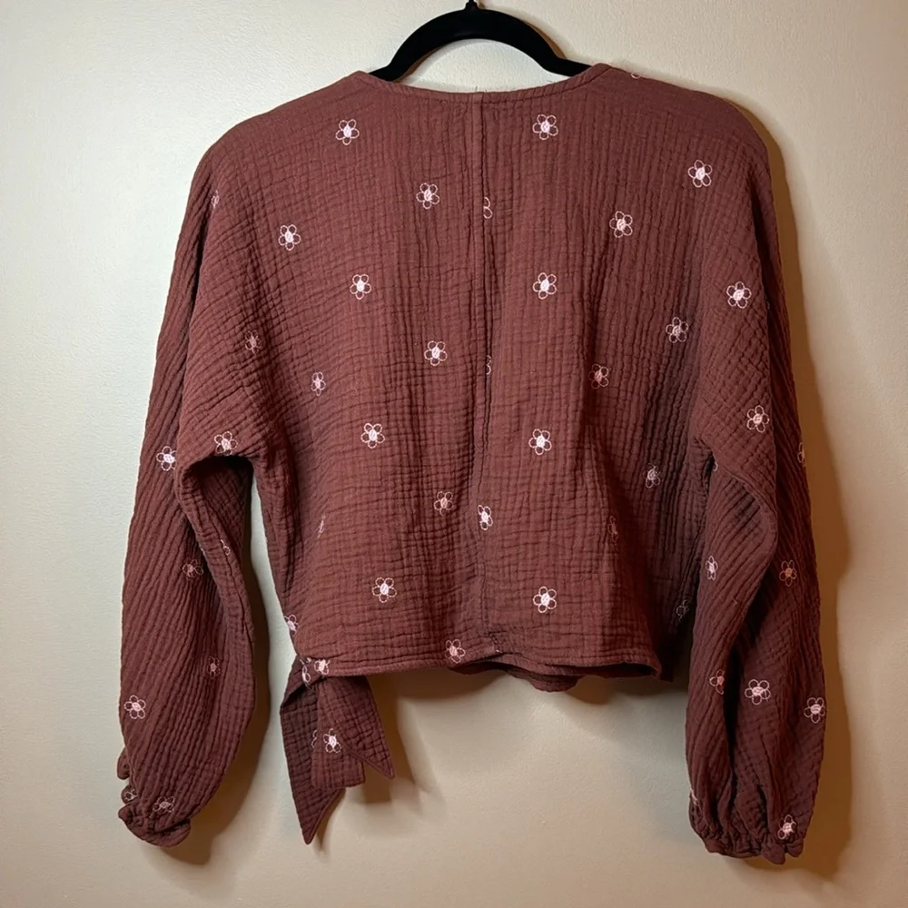 Madewell Lightspun Maira Wrap Top - Picture 7 of 8